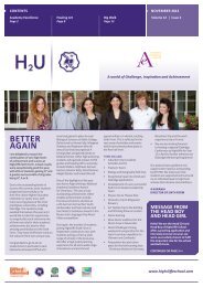 H2U Newsletter - Highcliffe School