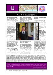H2U Vol 6 Issue 5 Year 9 Special.pub - Highcliffe School