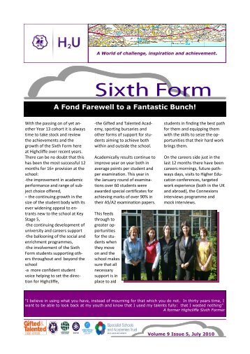 School Newsletter Volume 9 Edition 6.pdf - Highcliffe School