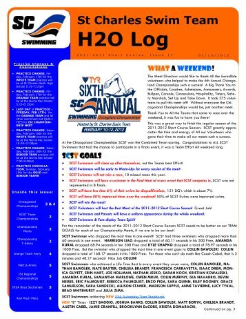 H2O Log - St. Charles Swimming