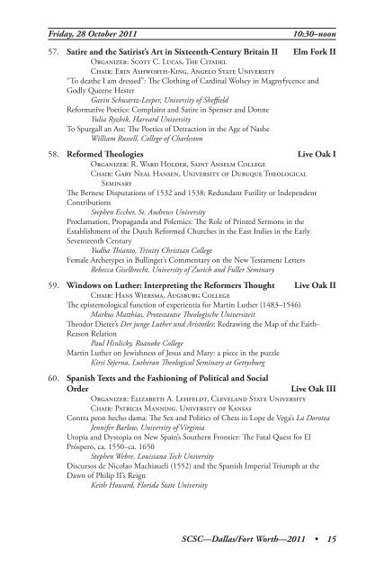 Sixteenth Century Society and Conference