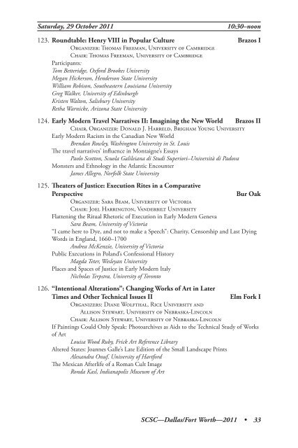 Sixteenth Century Society and Conference