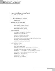 Department of Surgery - Annual Report - 2005/06