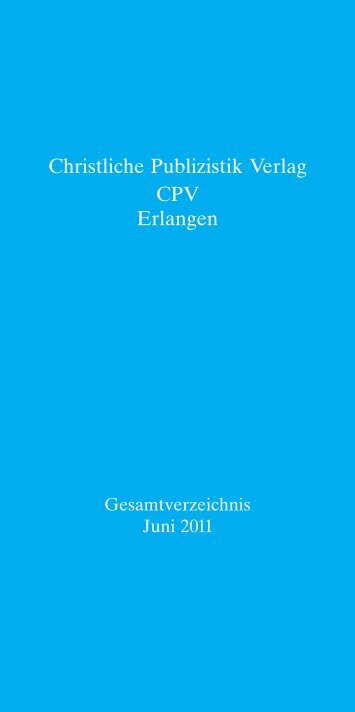 Studien zur Christlichen Publizistik - Friedrich-Alexander-Universität ...