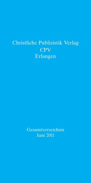 Studien zur Christlichen Publizistik - Friedrich-Alexander-Universität ...