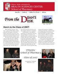 Newsletter 1 - Texas Tech University Health Sciences Center