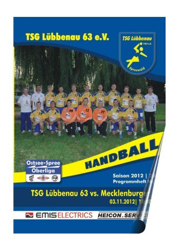 TSG Lübbenau Abt. Handball Saison 2011/ 12