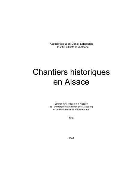Chantiers Historiques En Alsace Les Autres Serveurs De L Umb