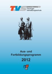 Aus- und Fortbildungsprogramm 2012 - TVS Weimar