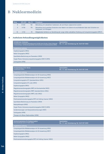 Qualitätsbericht 2011 Campus Kiel [PDF] - UKSH ...