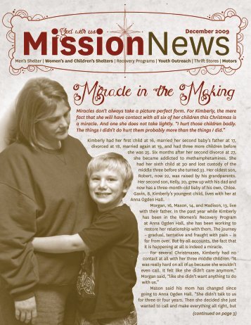 Miracle in the Making - Union Gospel Mission
