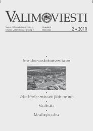 valimoviesti - Suomen Valimotekninen Yhdistys - SVY