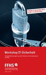 Workshop It-Sicherheit - Fernfachhochschule Schweiz