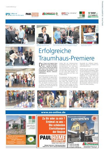Erfolgreiche Traumhaus-Premiere - Volksbank Hameln-Stadthagen ...