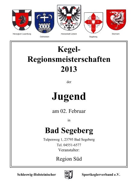 Regionsmeisterschaften - Verein Segeberger Kegler