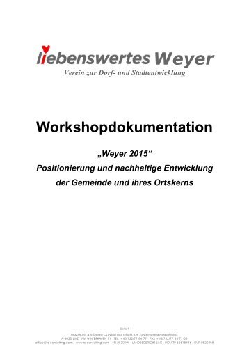 Workshopdokumentation - Weyer