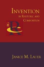 Invention in Rhetoric and Composition - the WAC Clearinghouse