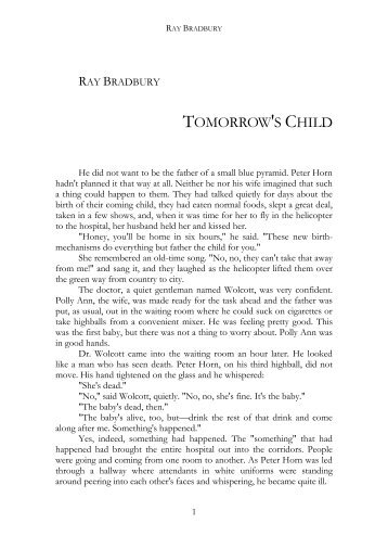 "Tomorrow's Child" by Bradbury