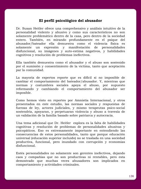 Abuso domestico como violación de derechos ... - World Pulse