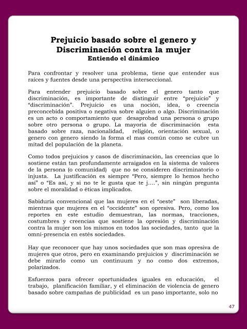 Abuso domestico como violación de derechos ... - World Pulse