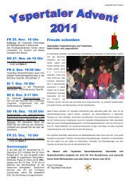 Yspertaler Adventtage 2011 - Marktgemeinde Yspertal