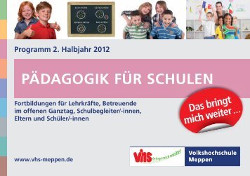 Themenbroschüre für Schulen - Volkshochschule Meppen
