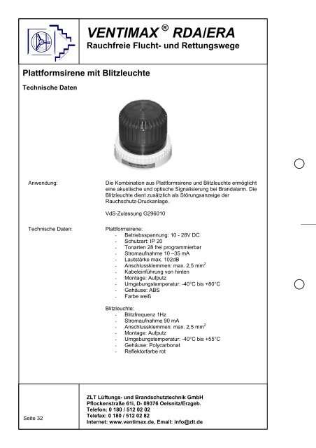 VENTIMAX RDA/ERA VENTIMAX - ZLT Lüftungs