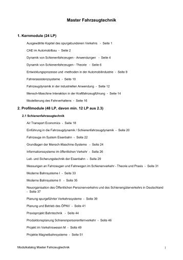 Modulbeschreibung - Fakultät V