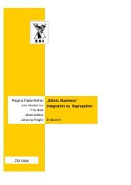 Regina Haberfellner „Ethnic Business“ Integration vs. Segregation ...