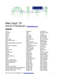 Mike Lloyd CV - Wizzo & Co