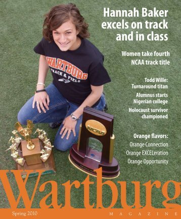 Hannah Baker excels on track and in class - Wartburg College