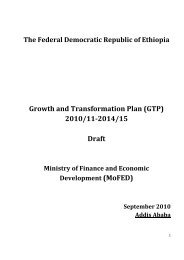 Ethiopia Growth and Transformation Plan - VLIR-UOS
