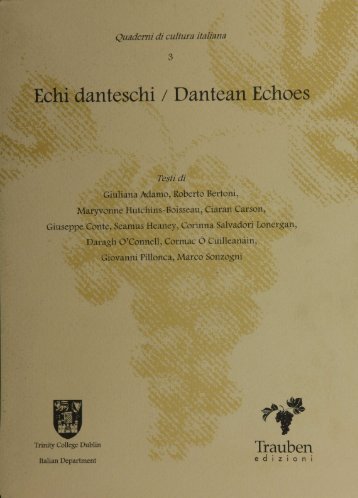 Echi danteschi / Dantean Echoes - TARA - Trinity College Dublin