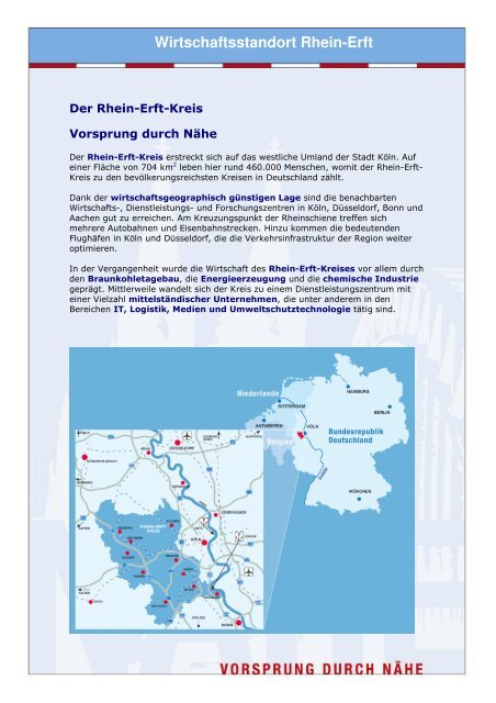 Gewerbegebiet Europark, Frechen - Wirtschaftsförderung Rhein-Erft ...