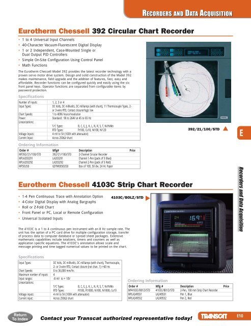 Chessell 392 Chart Recorder Manual