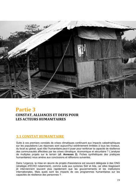 Bangladesh, catastrophes climatiques - Groupe URD