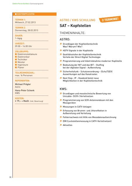 Weiterbildung in 5 Modulen - uni elektro