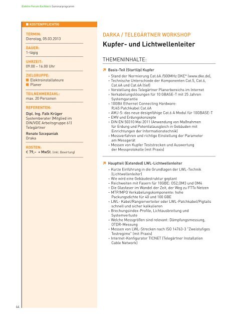 Weiterbildung in 5 Modulen - uni elektro