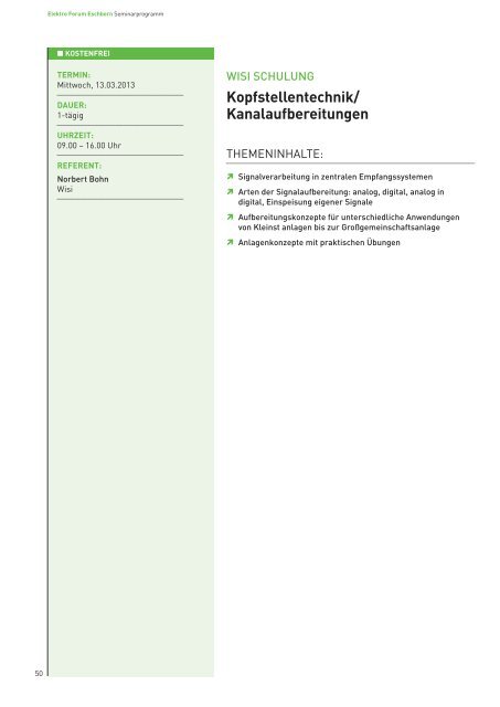 Weiterbildung in 5 Modulen - uni elektro