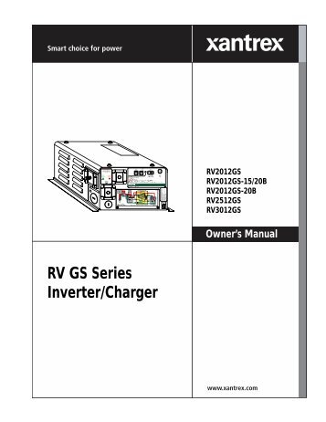RV GS Series Inverter/Charger - Xantrex