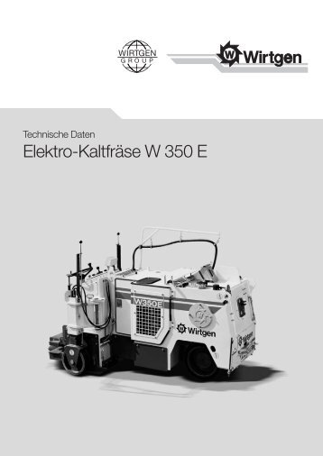 Elektro-Kaltfräse W 350 E - Wirtgen GmbH