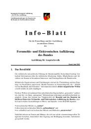 und Elektronischen Aufklärung - Terrwv.bundeswehr.de - Bundeswehr