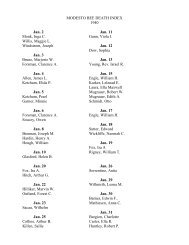 MODESTO BEE DEATH INDEX - Stanislaus County Library