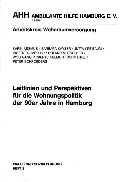 Leitlinien und Perspektiven - Ambulante Hilfe Hamburg eV