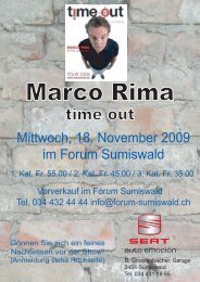 Marco Rima - Forum Sumiswald