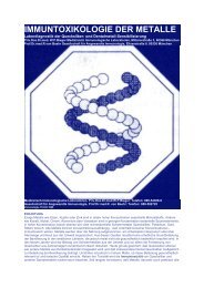 IMMUNTOXIKOLOGIE DER METALLE