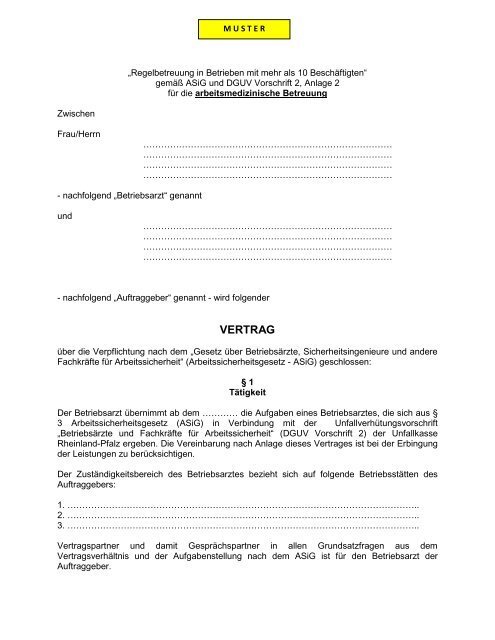 Betriebsarzt Unfallkasse Rheinland Pfalz