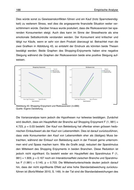 Der Einfluss einer Sparnotwendigkeit auf das Käuferverhalten