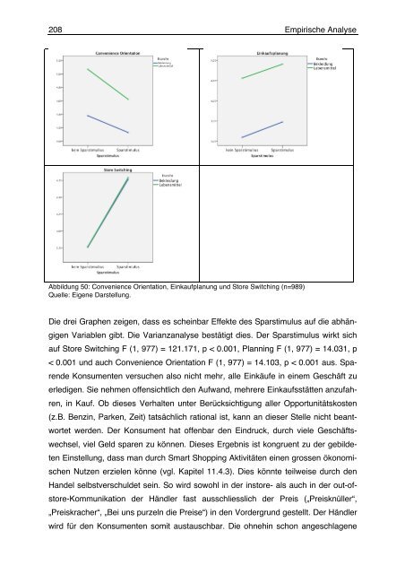 Der Einfluss einer Sparnotwendigkeit auf das Käuferverhalten