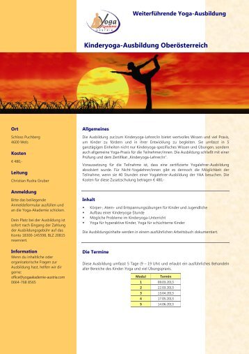 Download Info-Blatt KYLA in Wels und Anmeldeformular - Yoga ...
